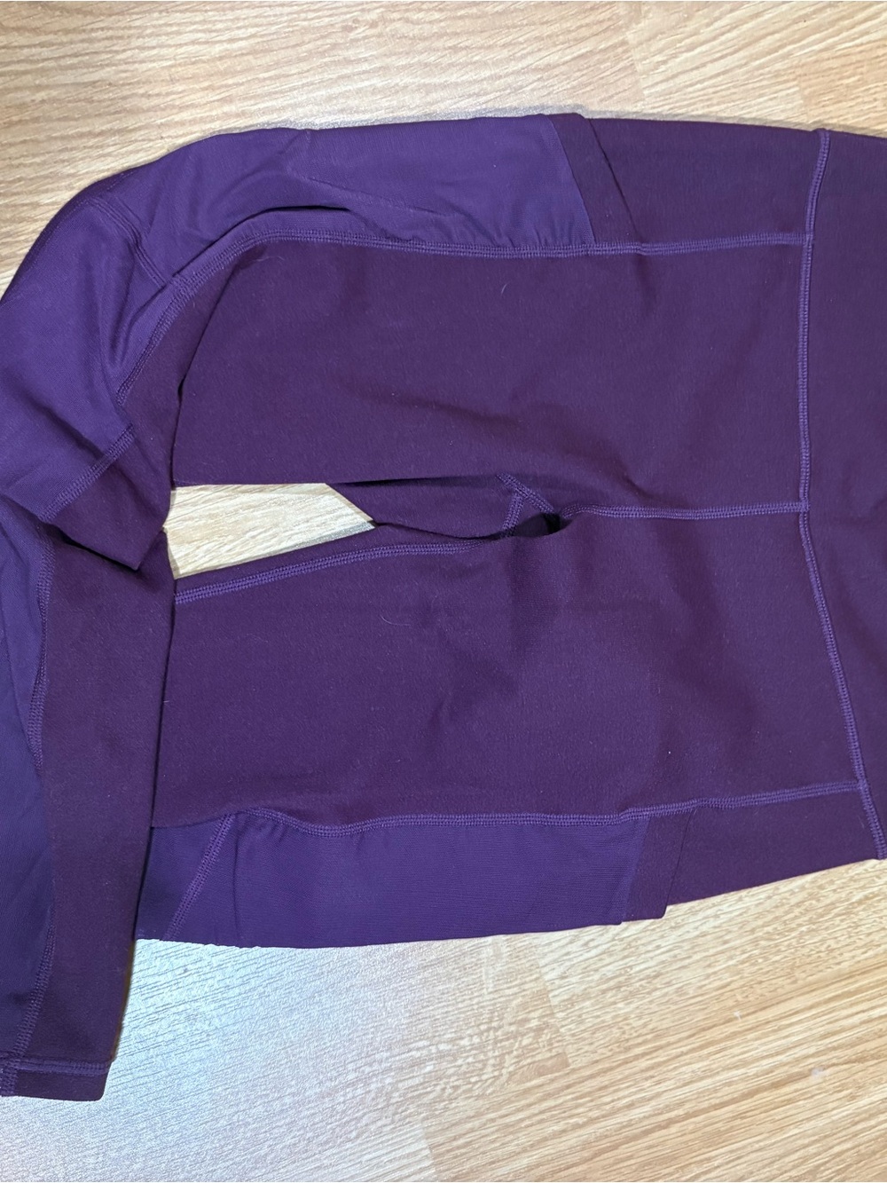 Fabletics Dark Mauve High-Waist 7/8 Leggings with Side Pocket - Picture 6 of 6
